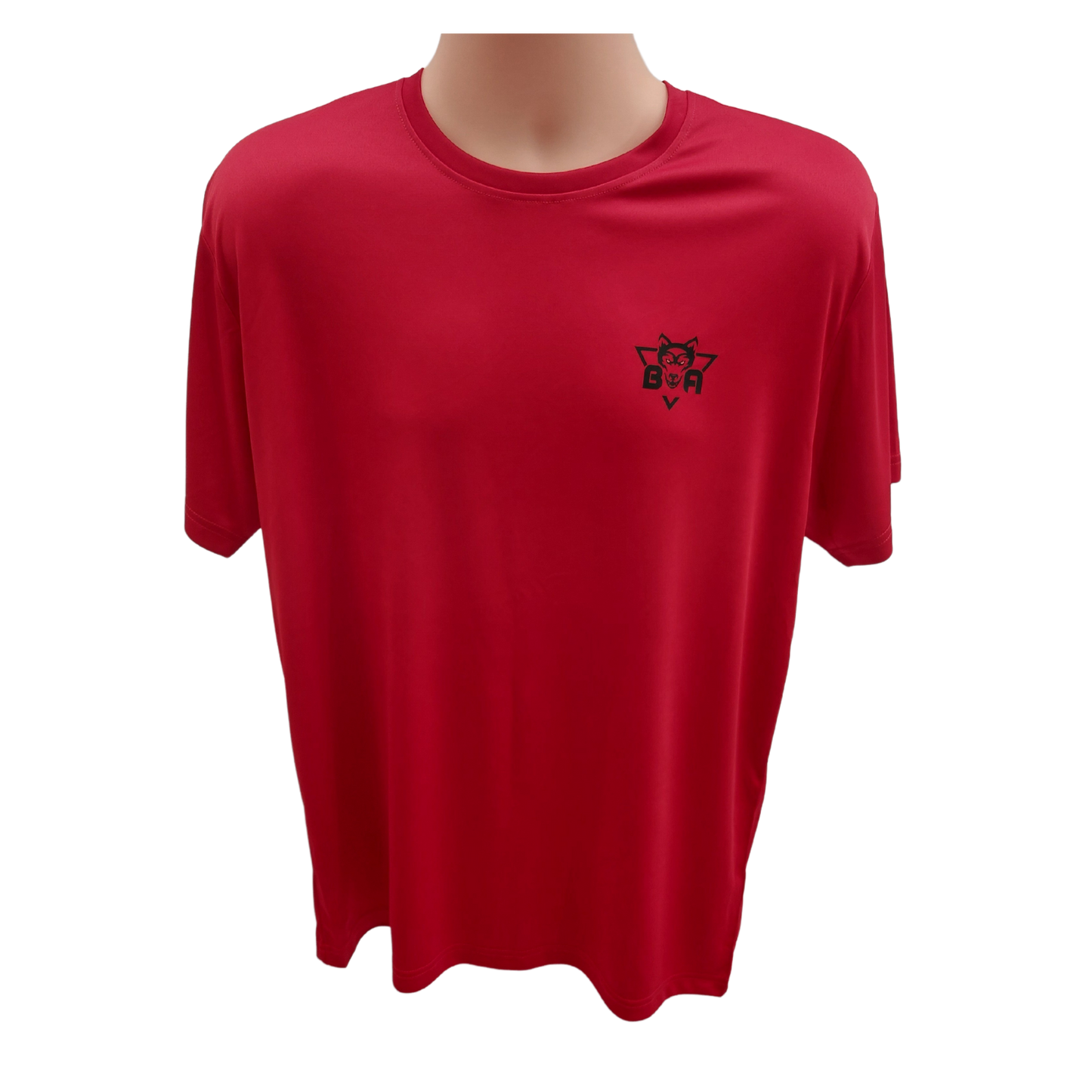 Polyester Round Neck Performance T-Shirt - Flaming Red