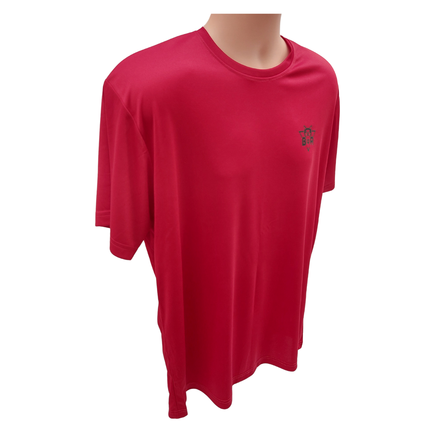 Polyester Round Neck Performance T-Shirt - Flaming Red