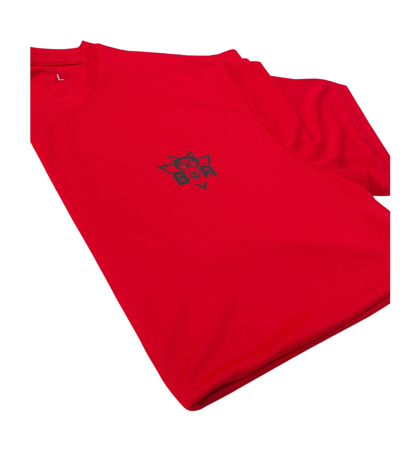 Polyester Round Neck Performance T-Shirt - Flaming Red
