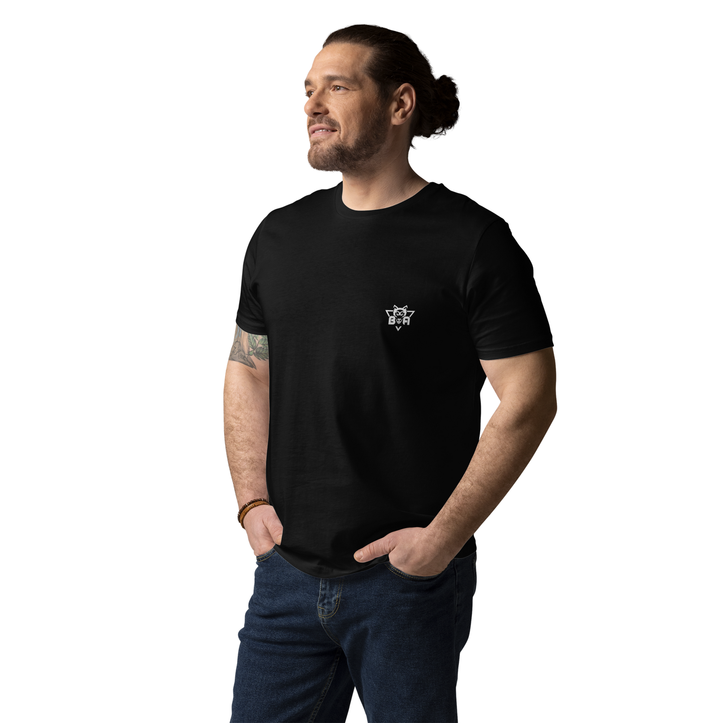 Classic Fit Round-Neck Training T-Shirt - Black
